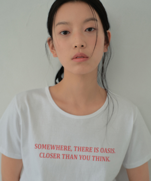 WEDNESDAYOASISFORWOMEN（ウェンズデー オアシス フォー ウーマン）の「クローザーシルケットハーフTシャツ_IVORY(WB6TP35)（Tシャツ/カットソー・レディース・アイボリー・FREE）」の4枚目の写真