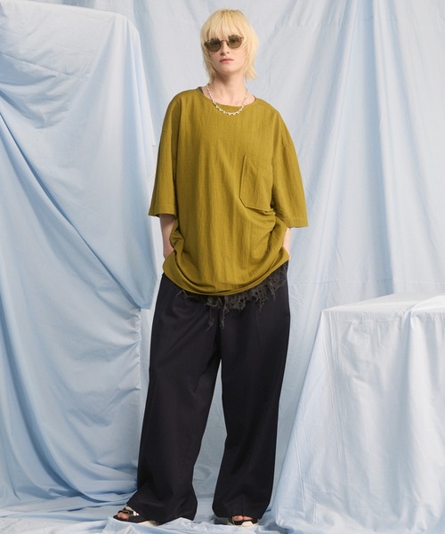 MAISON SPECIAL(メゾンスペシャル)の「《UNISEX》Destructive Damage Thermal Tank Top/デストロイダメージサーマルタンクトップ【MAISON SPECIAL/メゾンスペシャル】(タンクトップ・メンズ・ホワイト/チャコールグレー/ブラック・0/2/1)」の8枚目の写真