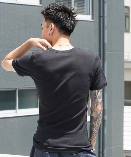 MILLER(ミラー)の「R.P.miller/ミラー RIB CREW NECKラウンドネックTシャツ メンズ 2026年 夏 夏服(Tシャツ/カットソー・メンズ・ホワイト/ブラック/グレー/グレー系・M/L/LL)」の16枚目の写真