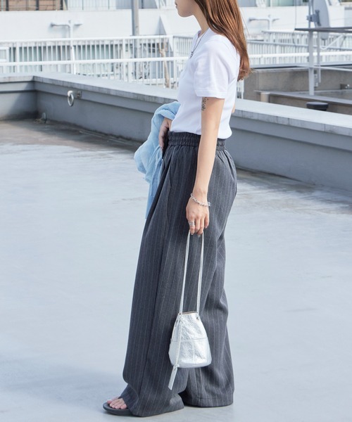 MILLER(ミラー)の「R.P.miller/ミラー RIB CREW NECKラウンドネックTシャツ メンズ 2026年 夏 夏服(Tシャツ/カットソー・メンズ・ホワイト/ブラック/グレー/グレー系・M/L/LL)」の10枚目の写真