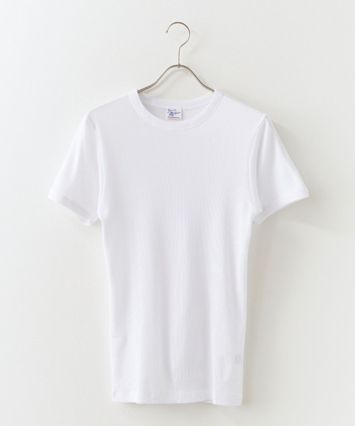 MILLER(ミラー)の「R.P.miller/ミラー RIB CREW NECKラウンドネックTシャツ メンズ 2026年 夏 夏服(Tシャツ/カットソー・メンズ・ホワイト/ブラック/グレー/グレー系・M/L/LL)」の6枚目の写真