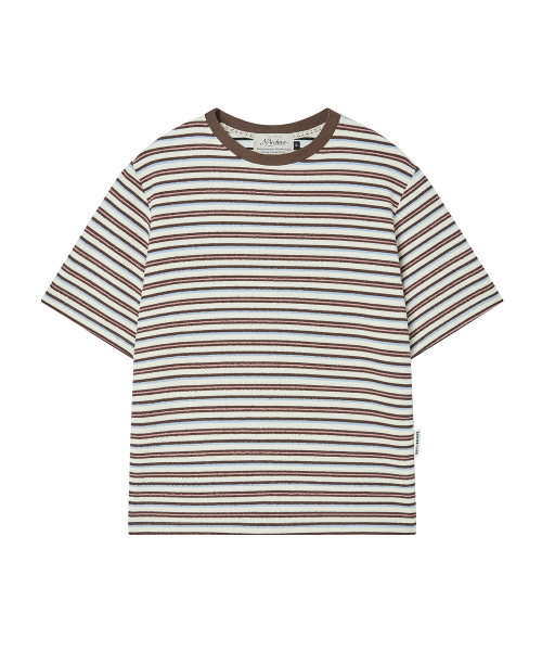 Beyond Closet（-）の「[コレクションライン] エアリーストライプ半袖ニットマルチ（ニット/セーター・メンズ・その他・MEDIUM/LARGE）」の2枚目の写真