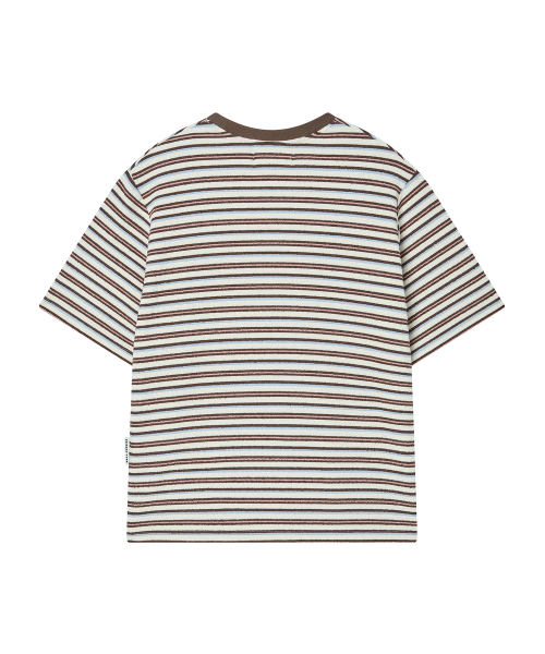 Beyond Closet（-）の「[コレクションライン] エアリーストライプ半袖ニットマルチ（ニット/セーター・メンズ・その他・MEDIUM/LARGE）」の3枚目の写真