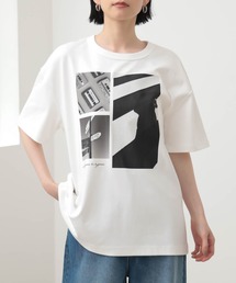ロング丈フォトプリントTシャツ【サスティナブル】