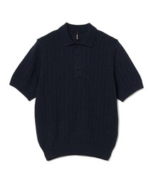 30/70 / ライン ニットポロシャツ