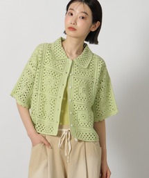 LAKOLE | レース編み柄シャツ半袖 / 667838(シャツ/ブラウス)