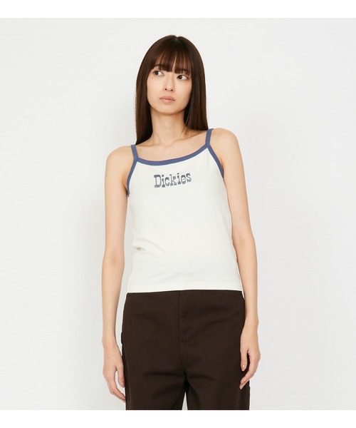 Dickies(ディッキーズ)の「Dickies/ディッキーズ プリントキャミソール(キャミソール・レディース・ホワイト/ブルー・X-SMALL/SMALL/MEDIUM)」の1枚目の写真