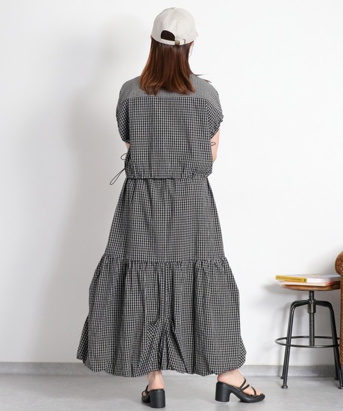 cepo(セポ)の「〈セットアップ対応〉チェックパッチワークドロストシャツ(シャツ/ブラウス・レディース・ホワイト系/ブラック系・M)」の16枚目の写真