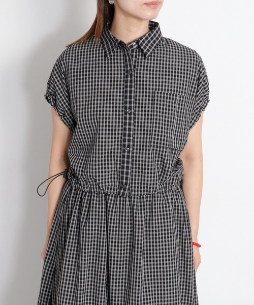 cepo(セポ)の「〈セットアップ対応〉チェックパッチワークドロストシャツ(シャツ/ブラウス・レディース・ホワイト系/ブラック系・M)」の20枚目の写真