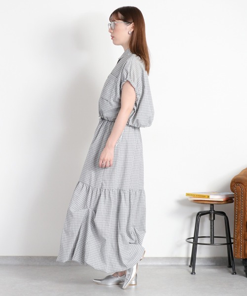 cepo(セポ)の「〈セットアップ対応〉チェックパッチワークドロストシャツ(シャツ/ブラウス・レディース・ホワイト系/ブラック系・M)」の22枚目の写真