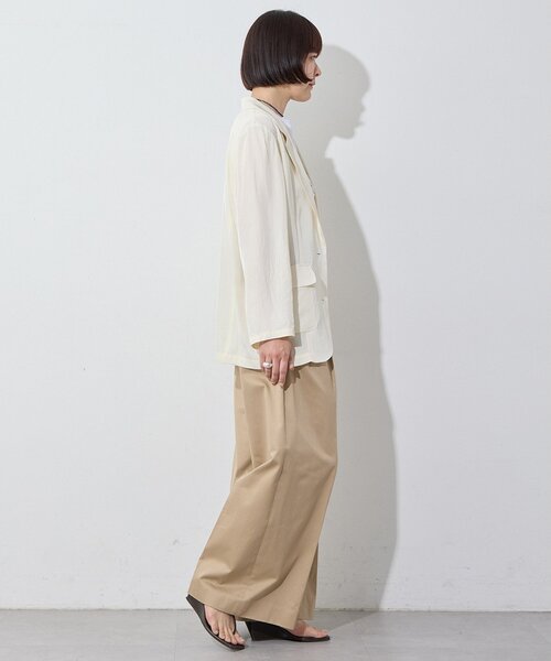 Whim Gazette（ウィムガゼット）の「ウォッシャブルジャケット（テーラードジャケット・レディース・ブラック/ホワイト系その他・FREE）」の10枚目の写真