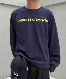 【ユニセックス】UNDERSTATEMENTsロゴプリントロングスリーブTシャツ