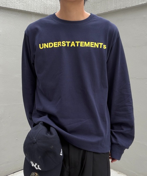 UNDERSTATEMENTs(アンダーステイトメント)の「【ユニセックス】UNDERSTATEMENTsロゴプリントロングスリーブTシャツ(Tシャツ/カットソー・メンズ・ネイビー/ブラック/ホワイト/チャコールグレー・MEDIUM/LARGE)」の4枚目の写真