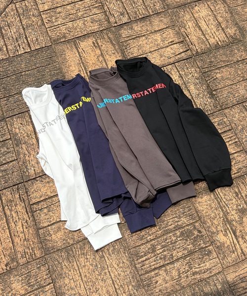 UNDERSTATEMENTs(アンダーステイトメント)の「【ユニセックス】UNDERSTATEMENTsロゴプリントロングスリーブTシャツ(Tシャツ/カットソー・メンズ・ネイビー/ブラック/ホワイト/チャコールグレー・MEDIUM/LARGE)」の13枚目の写真