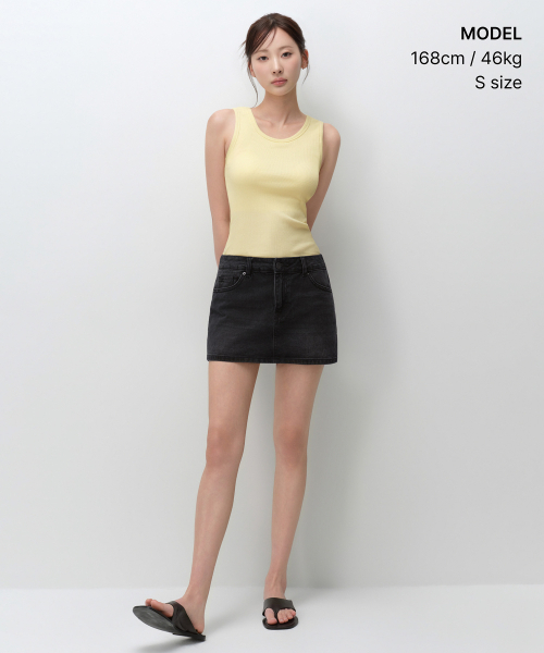 MUSINSA STANDARD WOMAN（ムシンサスタンダードウーマン）の「ウィメンズエッセンシャルブラタンクトップ[レモン]（Tシャツ/カットソー・レディース・その他・SMALL/X-SMALL/MEDIUM/LARGE）」の2枚目の写真