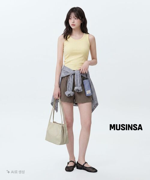 MUSINSA STANDARD WOMAN（ムシンサスタンダードウーマン）の「ウィメンズエッセンシャルブラタンクトップ[レモン]（Tシャツ/カットソー・レディース・その他・SMALL/X-SMALL/MEDIUM/LARGE）」の9枚目の写真