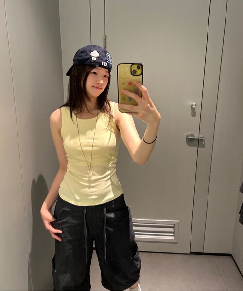 MUSINSA STANDARD WOMAN（ムシンサスタンダードウーマン）の「ウィメンズエッセンシャルブラタンクトップ[レモン]（Tシャツ/カットソー・レディース・その他・SMALL/X-SMALL/MEDIUM/LARGE）」の10枚目の写真