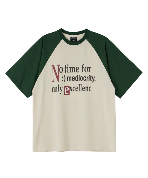 URBANAGE(アーバンエイジ)の「No time ナグラン配色オーバー半袖グリーン(Tシャツ/カットソー・レディース・その他・MEDIUM/LARGE)」の4枚目の写真