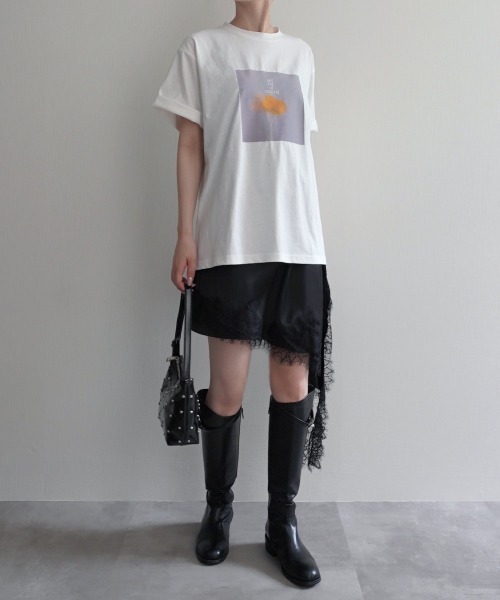 Rashik(ラシク)の「【Rashik】フラワーフォトプリントTシャツ UVカット 接触 冷感(Tシャツ/カットソー・レディース・ピンク/イエロー・FREE)」の8枚目の写真