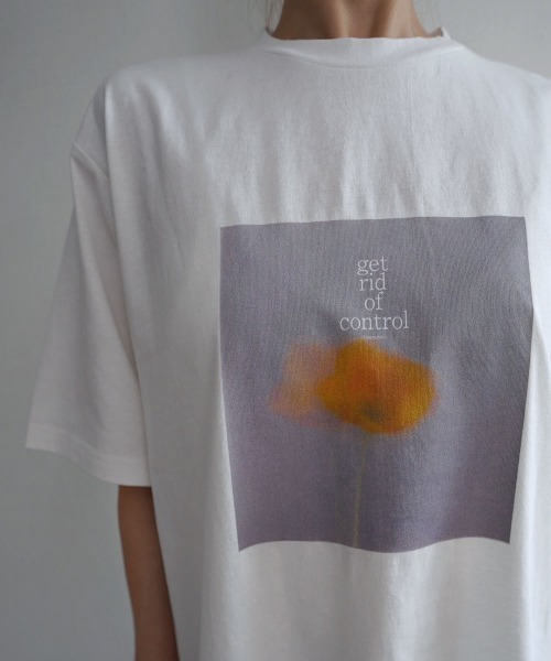 Rashik(ラシク)の「【Rashik】フラワーフォトプリントTシャツ UVカット 接触 冷感(Tシャツ/カットソー・レディース・ピンク/イエロー・FREE)」の15枚目の写真