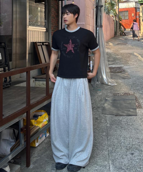 FUZZY SCAN(ファジスキャン)の「ビッグアイレットカーブバルーンパンツブラック(スウェットパンツ・レディース・ブラック・ONE SIZE/TWO)」の6枚目の写真