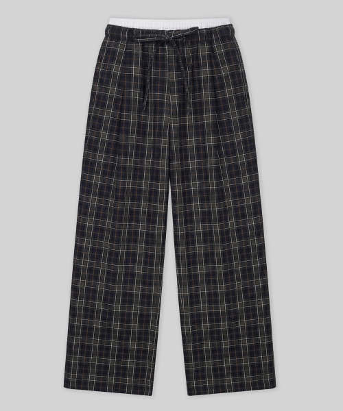 Verdnt（バーダント）の「チェックレイヤードワンタックワイドパンツ[グリーン]（その他パンツ・レディース・その他・SMALL/MEDIUM）」の5枚目の写真
