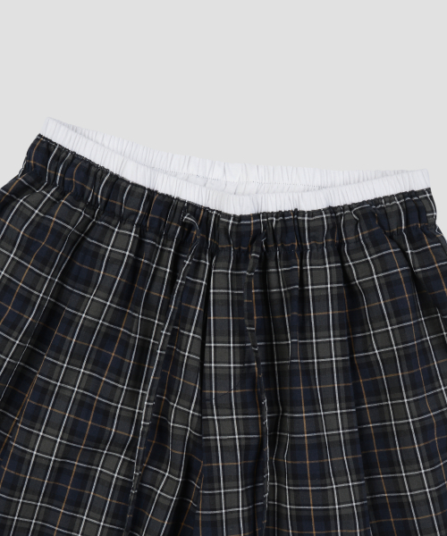 Verdnt（バーダント）の「チェックレイヤードワンタックワイドパンツ[グリーン]（その他パンツ・レディース・その他・SMALL/MEDIUM）」の7枚目の写真