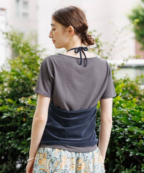GEORGE'S(ジョージズ)の「ベロアホルターキャミセット(Tシャツ/カットソー・レディース・レッド系その他/ブルー系その他/グレー系その他・FREE)」の10枚目の写真