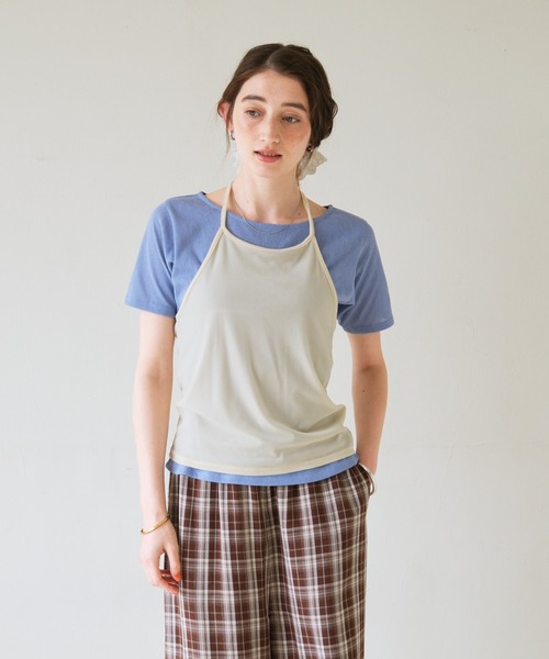 GEORGE'S(ジョージズ)の「ベロアホルターキャミセット(Tシャツ/カットソー・レディース・レッド系その他/ブルー系その他/グレー系その他・FREE)」の19枚目の写真