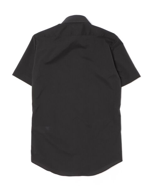 TAKA-Q(タカキュー)の「ワイシャツ メンズ ストレッチ 吸水速乾 ノンアイロン ドットエア ショート ボタンダウン 半袖 ビジネス ドレス NEWスタンダードフィット(ビジネスシャツ・メンズ・ブラック・S/MEDIUM/LARGE/X-LARGE/3L)」の2枚目の写真