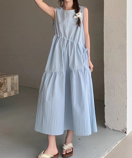 AMAJI(アマジ)の「ノースリーブワンピース(ワンピース・レディース・ライトブルー・XX-LARGE/X-LARGE/LARGE)」の4枚目の写真