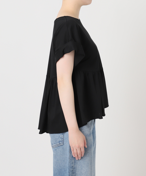 journal standard L'essage(ジャーナルスタンダードレサージュ)の「ペプラムTシャツ(Tシャツ/カットソー・レディース・ブラウン/ブラック・FREE)」の20枚目の写真