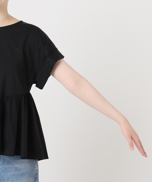 journal standard L'essage(ジャーナルスタンダードレサージュ)の「ペプラムTシャツ(Tシャツ/カットソー・レディース・ブラウン/ブラック・FREE)」の21枚目の写真
