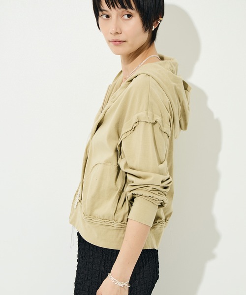 BELPER（ベルパー）の「[BELPER/ベルパー]WASHED INSIDEOUT PARKA（パーカー・レディース・ベージュ/ダークグレー・FREE）」の13枚目の写真
