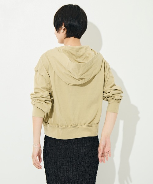 BELPER（ベルパー）の「[BELPER/ベルパー]WASHED INSIDEOUT PARKA（パーカー・レディース・ベージュ/ダークグレー・FREE）」の14枚目の写真
