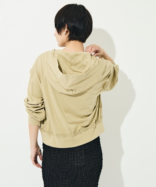 BELPER（ベルパー）の「[BELPER/ベルパー]WASHED INSIDEOUT PARKA（パーカー・レディース・ベージュ/ダークグレー・FREE）」の15枚目の写真