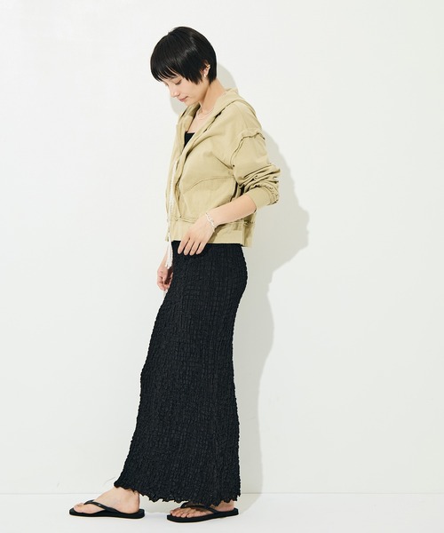 BELPER（ベルパー）の「[BELPER/ベルパー]WASHED INSIDEOUT PARKA（パーカー・レディース・ベージュ/ダークグレー・FREE）」の17枚目の写真