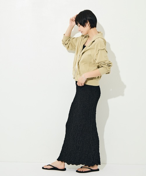 BELPER（ベルパー）の「[BELPER/ベルパー]WASHED INSIDEOUT PARKA（パーカー・レディース・ベージュ/ダークグレー・FREE）」の18枚目の写真
