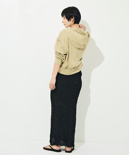 BELPER（ベルパー）の「[BELPER/ベルパー]WASHED INSIDEOUT PARKA（パーカー・レディース・ベージュ/ダークグレー・FREE）」の20枚目の写真
