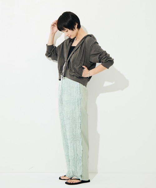 BELPER（ベルパー）の「[BELPER/ベルパー]WASHED INSIDEOUT PARKA（パーカー・レディース・ベージュ/ダークグレー・FREE）」の8枚目の写真