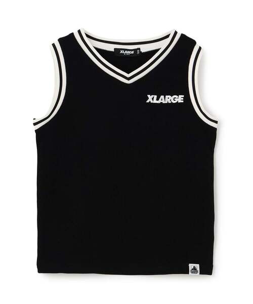 XLARGE KIDS(エクストララージキッズ)の「ワッフルタンクトップ(タンクトップ・キッズ・ブラック/カラフル・140cm/130cm/120cm/100cm/110cm)」の2枚目の写真