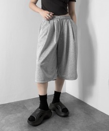 【jiasecond.】スウェットハーフパンツ / ボトムス パンツ ハーフ丈 スウェット ベーシック ブラック グレー ライトグレー ZOZOTOWN限定