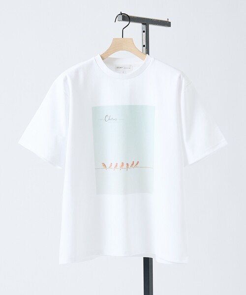 ABAHOUSE GRAY(アバハウスグレイ)の「【BIRD】 グラフィックTシャツ(Tシャツ/カットソー・メンズ・グリーン/オレンジ/ブルー・46/48)」の17枚目の写真