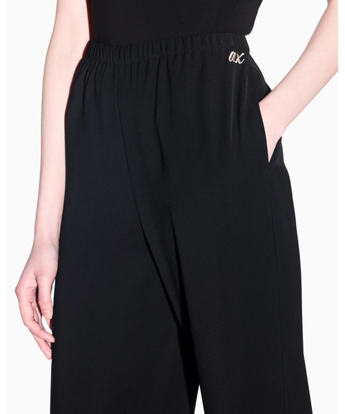 ARMANI EXCHANGE（アルマーニエクスチェンジ）の「【A|X アルマーニ エクスチェンジ】axロゴ ワイドレッグ リラックスパンツ（ZOZO限定カラー含）（その他パンツ・レディース・ブラック/ライトベージュ・0/6/4/2）」の8枚目の写真