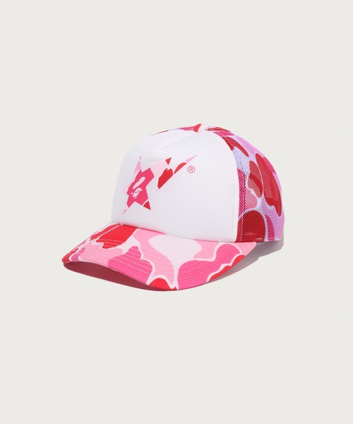 A BATHING APE(アベイシングエイプ)の「ABC CAMO STA MESH CAP(キャップ・メンズ・ブルー/ピンク/グリーン・FREE)」の3枚目の写真