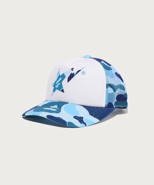 A BATHING APE(アベイシングエイプ)の「ABC CAMO STA MESH CAP(キャップ・メンズ・ブルー/ピンク/グリーン・FREE)」の2枚目の写真