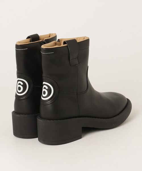 MM6 Maison Margiela(エムエムシックス メゾン マルジェラ)の「MM6 Maison Margiela(エムエムシックス メゾン マルジェラ)Kids & Junior レザーブーツ(ブーツ・キッズ・ブラック・40)」の3枚目の写真