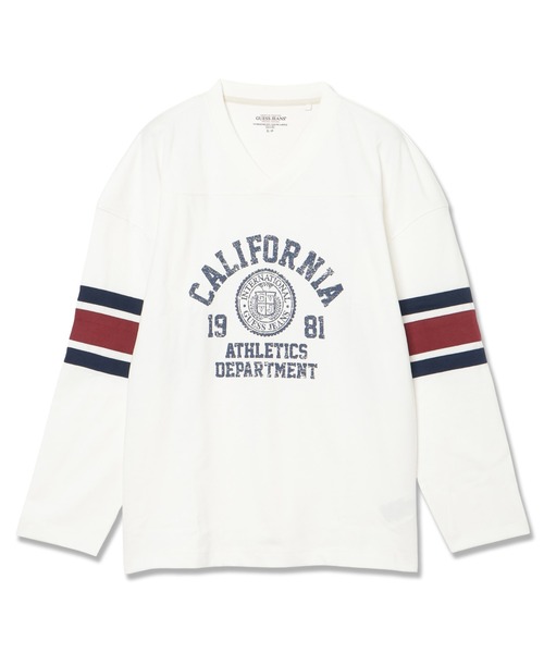 GUESS JEANS Hockey Jersey Tシャツ 長袖 ロンT | GUESS(ゲス) JAPAN