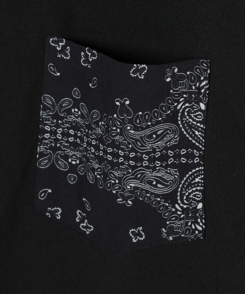 GEORGE'S（ジョージズ）の「【MENS】バンダナ切替Tシャツ（Tシャツ/カットソー・メンズ・オフホワイト/ブラック・MEDIUM/LARGE）」の9枚目の写真