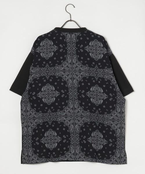 GEORGE'S（ジョージズ）の「【MENS】バンダナ切替Tシャツ（Tシャツ/カットソー・メンズ・オフホワイト/ブラック・MEDIUM/LARGE）」の3枚目の写真